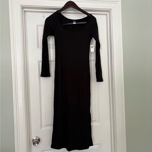 Old Navy Black Long Sleeve Dress
